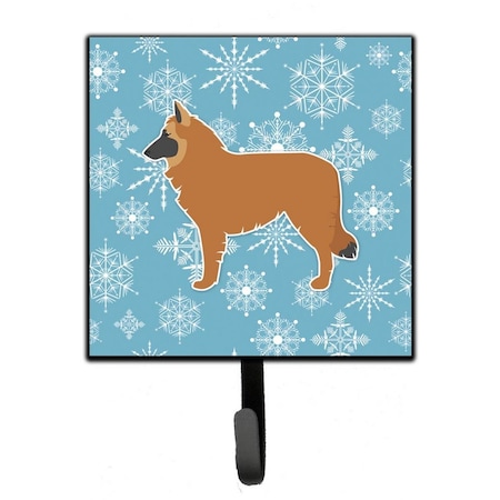 Carolines Treasures Winter Snowflake Belgian Shepherd Leash or Key Holder BB3561SH4